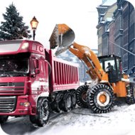 Download Loader & Dump Truck Winter SIM 1.2 free on android